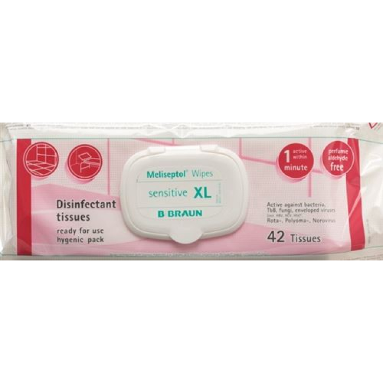 Meliseptol Wipes sensitive XL (flow-pack)