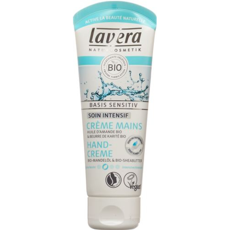 Lavera handcreme intensief basis gevoelig Tb 75 ml