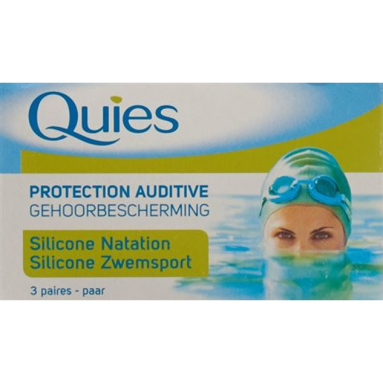 Quies proteção auditiva silicone 3 pares