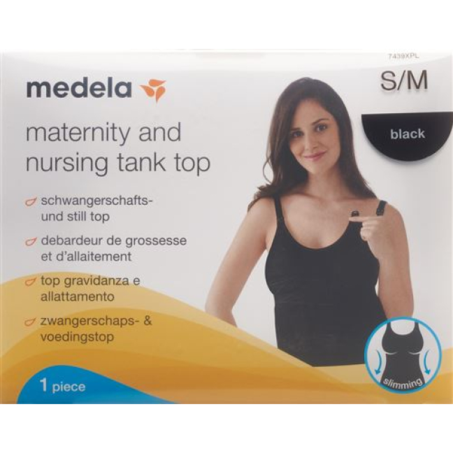 Medela Maternity Nursing Top S / M black