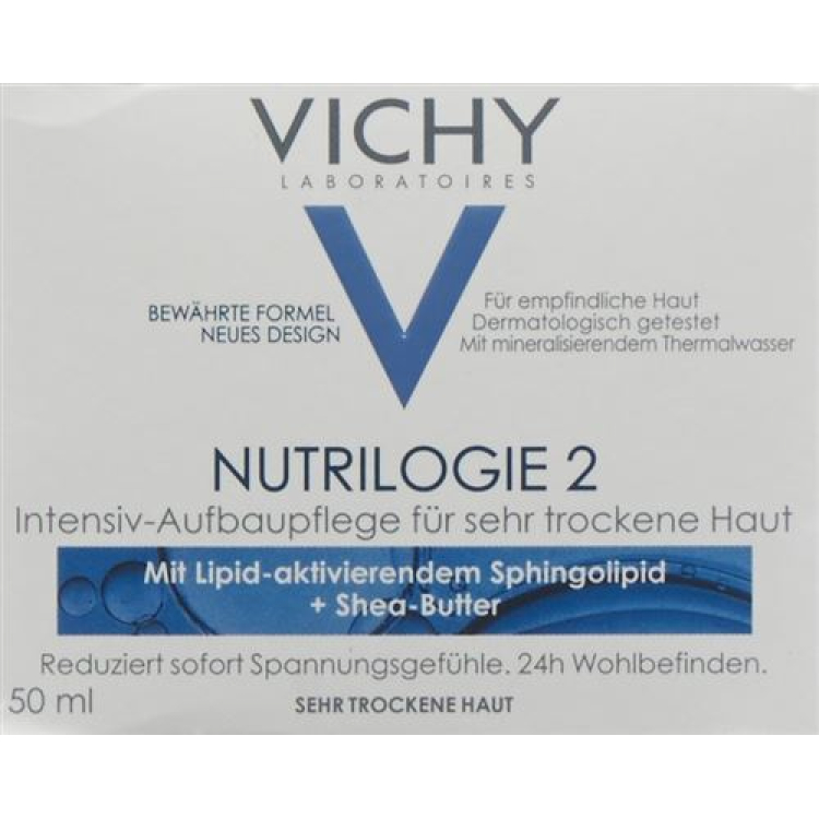 Vichy Nutrilogie 2 គ្រីមលាបស្បែកស្ងួតខ្លាំង 50ml