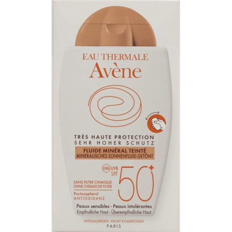 Avene Sun Fluido solar con color mineral SPF50+ 40 ml