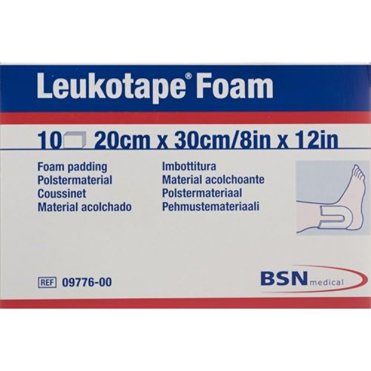 LEUKOTAPE FOAM foam plates 20x30cm 10 pcs