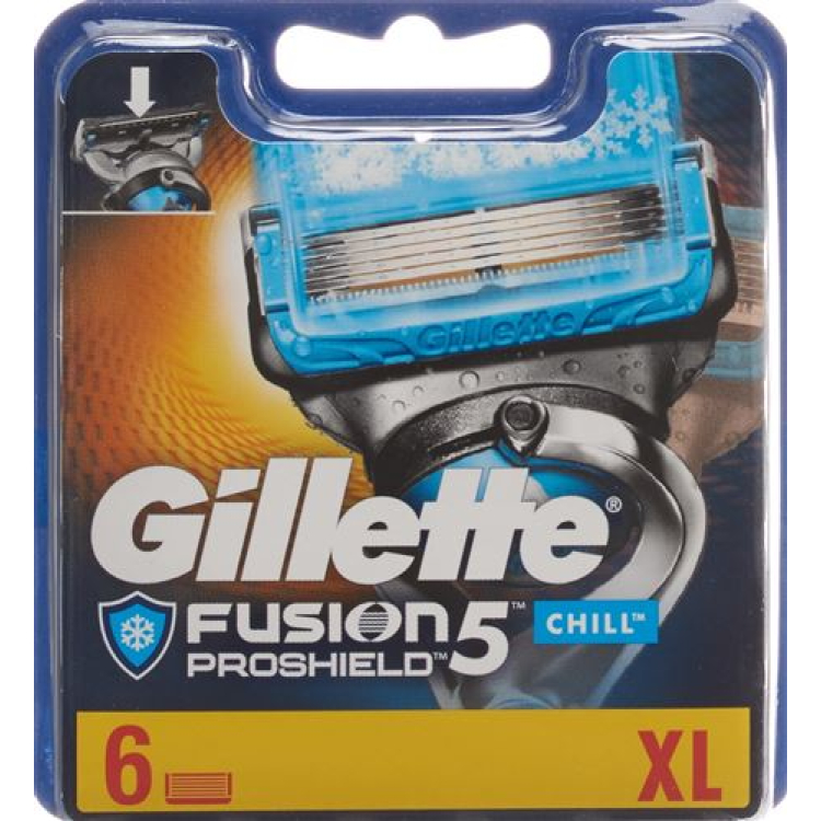 Gillette Fusion5 Proshield Chill Chill System blade system blades 6 pcs