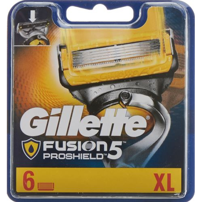 Gillette Fusion5 Proshield skin protection system blades skin grounding system Kling 6 pcs