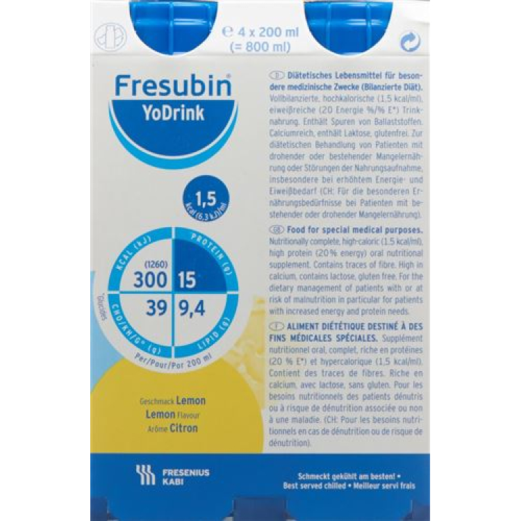 Fresubin YoDrink Lemon 4 x 200 ml