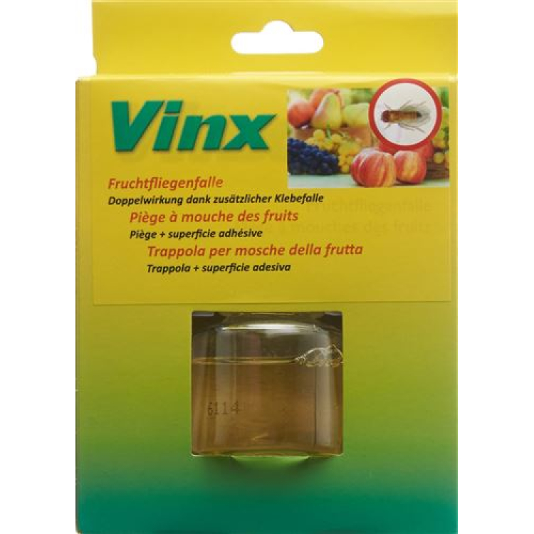 Vinx fruit fly trap with adhesive strips