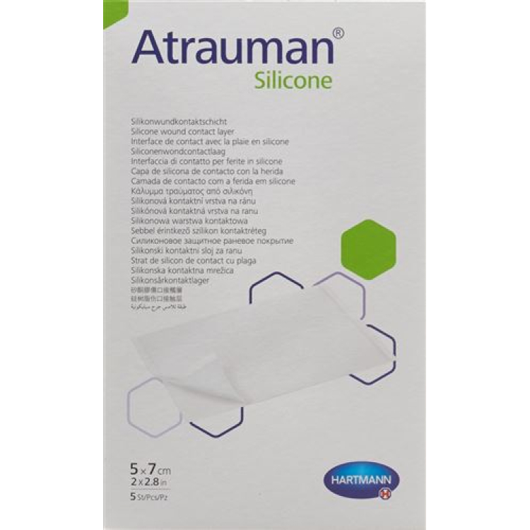 Atrauman Silicone 5x7cm steriel 5 st