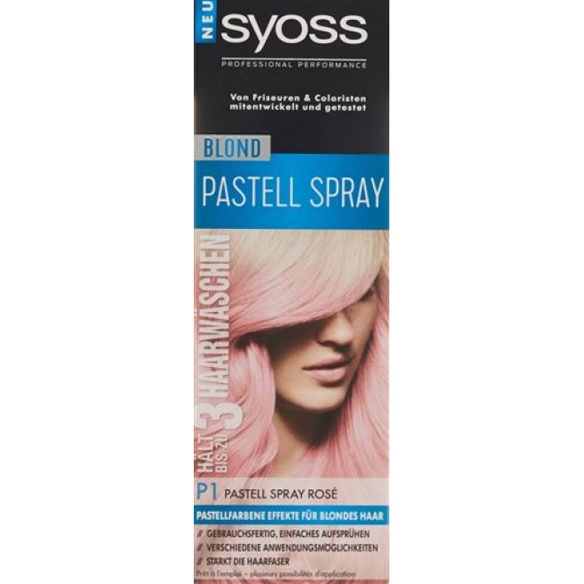 Syoss Blond pastelowy spray Rosé P1