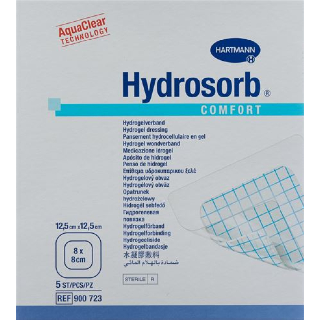 HYDROSORB COMFORT Hydrogel 12.5x12.5cm ster 5 pcs
