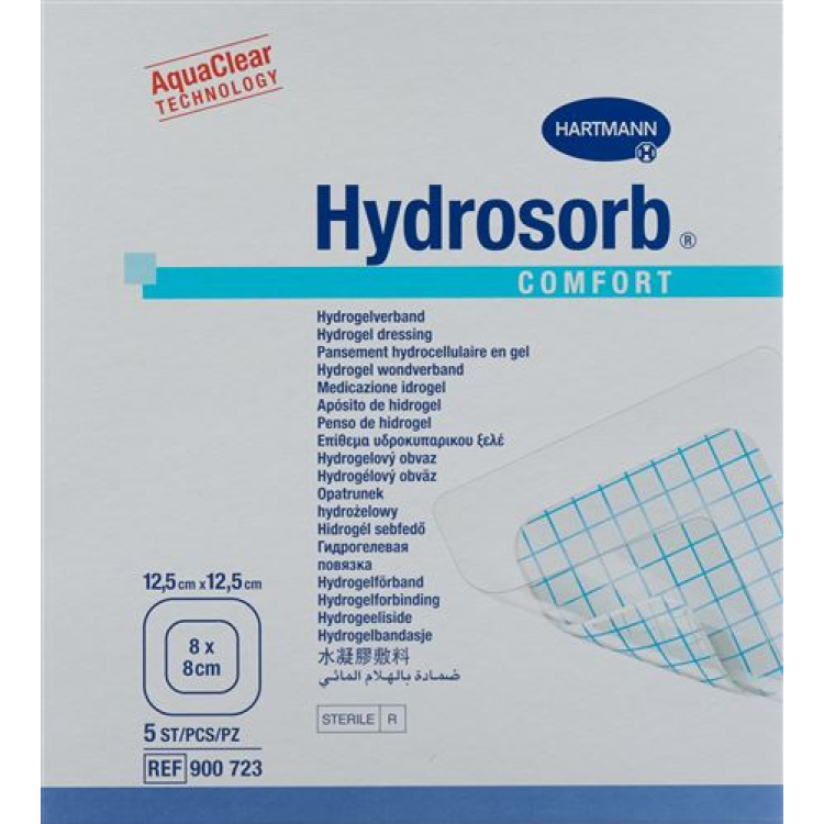 HYDROSORB COMFORT Hydrożel 12,5x12,5cm ster 5szt