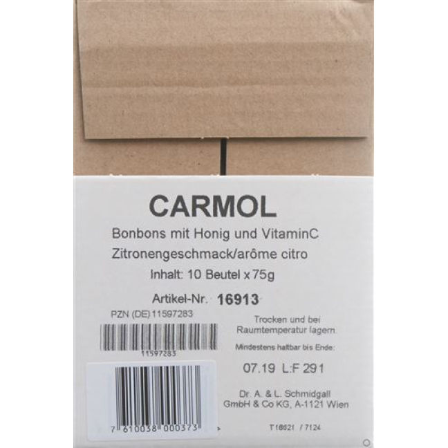 Carmol lollies Lemon 10 Btl 75 g