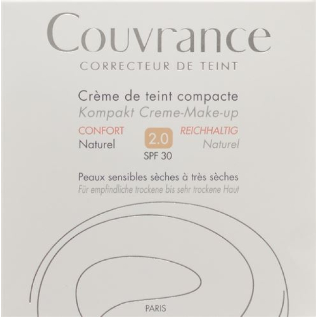 Avene Couvrance kompakt makeup Naturlig 02 10 g
