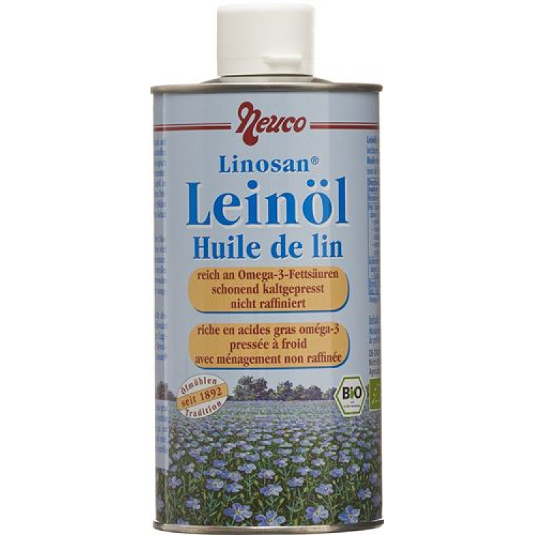 Neuco huile de lin alimentaire non raffinée bio Ds 250 ml