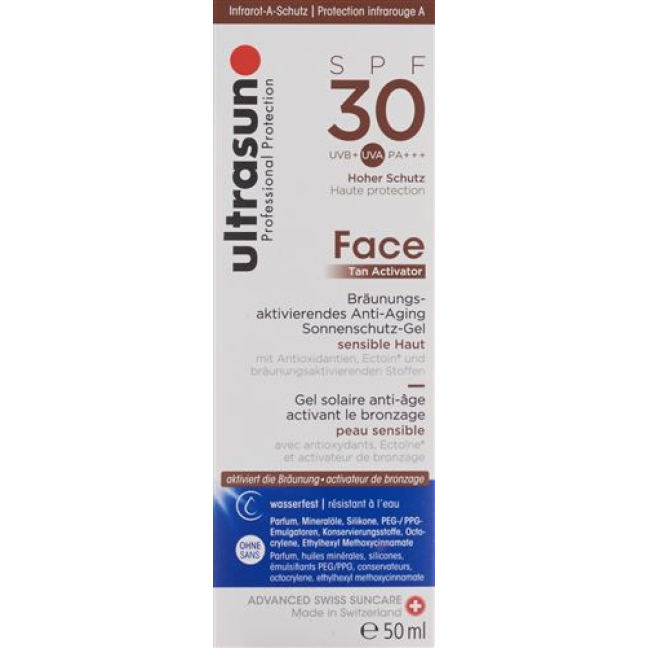 Ultrasun Face Tan Activator SPF30 50 מ"ל