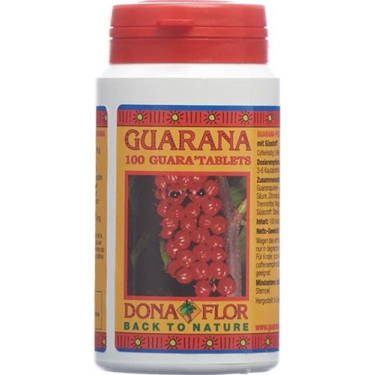 GUARANA DONA FLOR chewable tablets 100 ភី