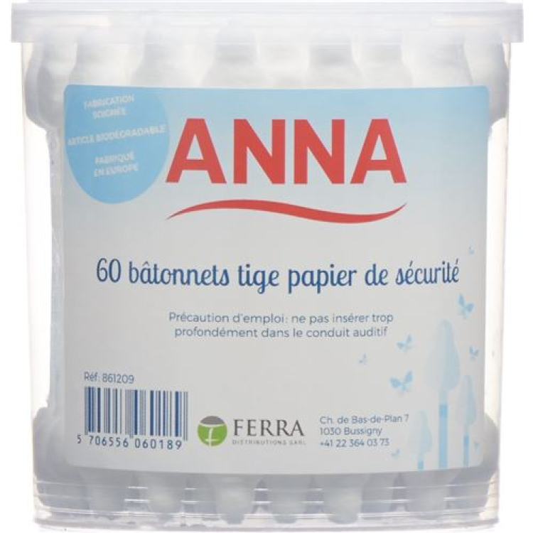 Anna cotton swab security 60pcs