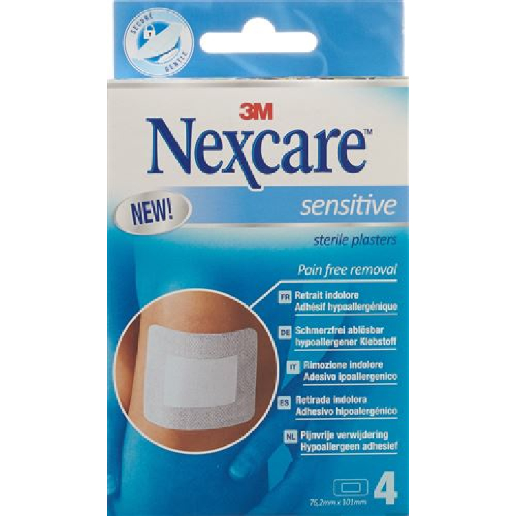 3M Nexcare Sensitive Skin Pads 4 pcs