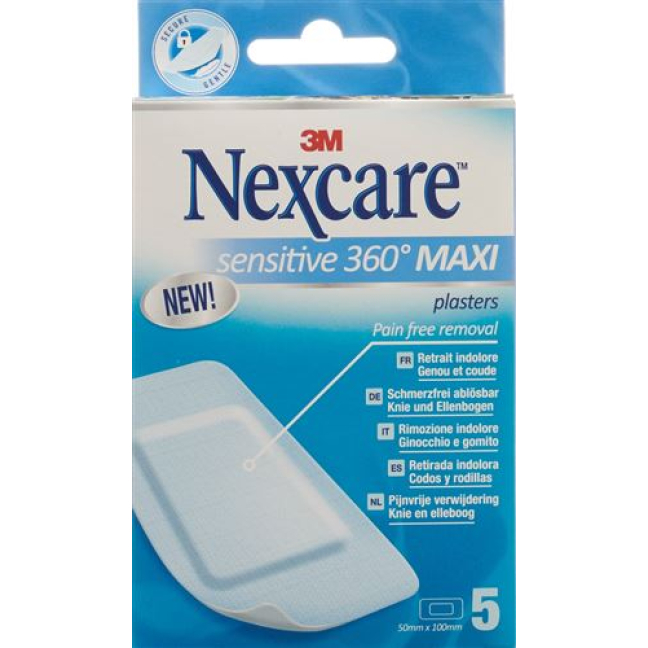 3M Nexcare Sensitive Skin Maxi 50 x 100 mm 5 pcs