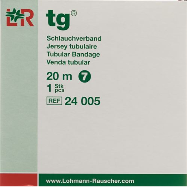 Трубчастий бинт Lohmann & Rauscher 7 см х 20 м білий рулон