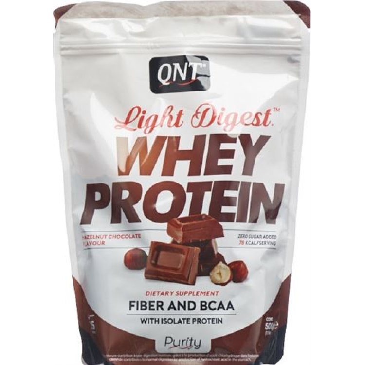 QNT Light Digest Whey Protein Chocolate Hazelnut 500 g