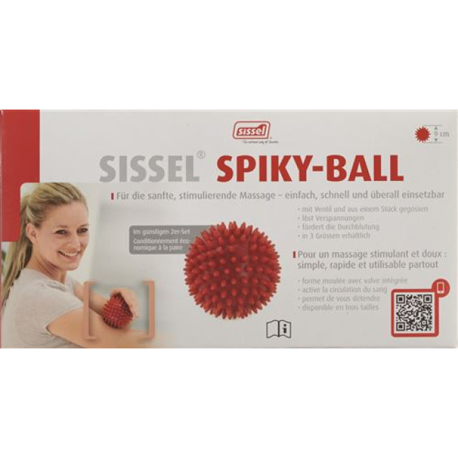 Кульки їжачки Sissel 9см червоні 2 шт