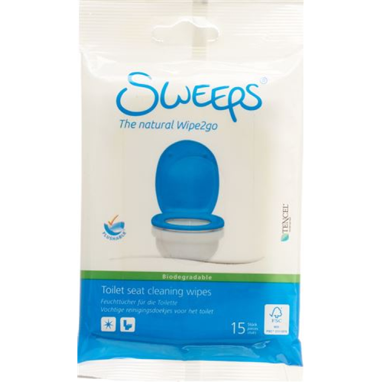 SWEEPS wipes toilet seat 12 Btl 15 pcs