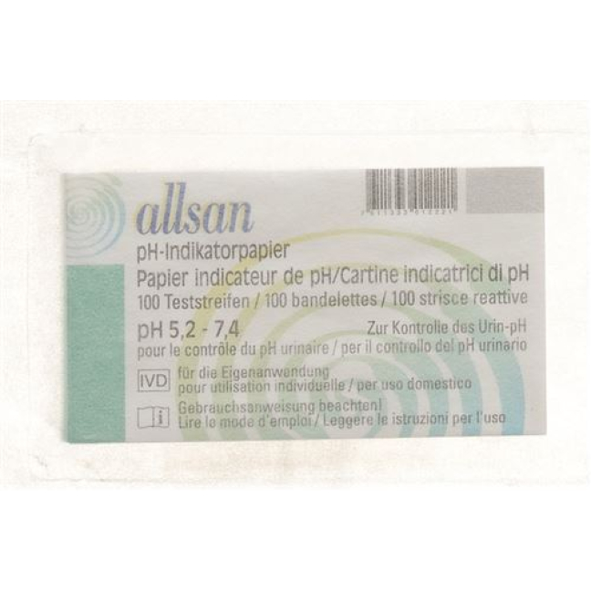 Papierki wskaźnikowe Allsan pH 5,2-7,4 100 szt