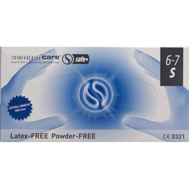 Sempercare safe+ S unsterile powder-free 100 pcs