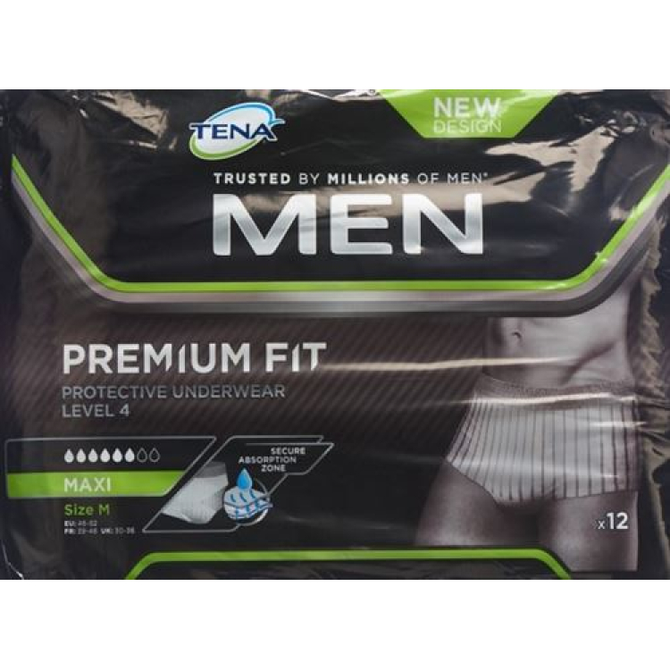 TENA Men Premium Fit beschermend ondergoed Level 4 M 12 st