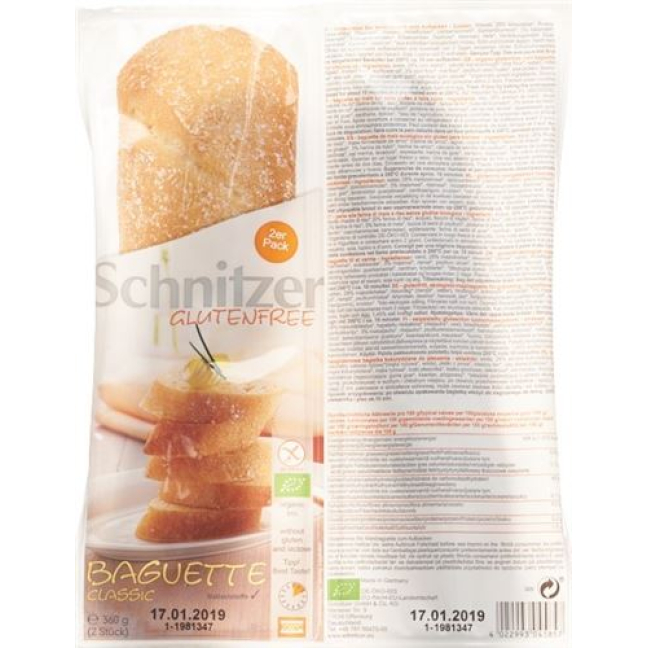 Schnitzer bio baguette classic 360 g