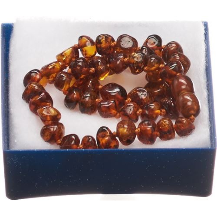 ខ្សែក Ra amber knoted neck 32cm