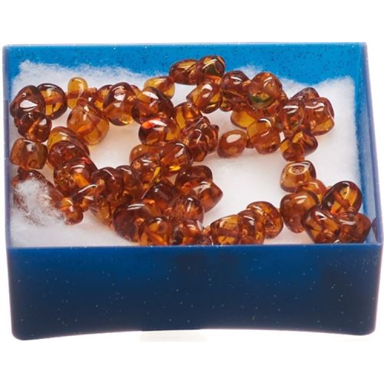 ខ្សែក Ra amber knoted neck 40cm