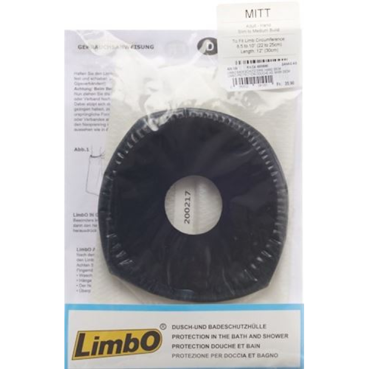 Limbo bathing protection 30cm hand adult waterproof