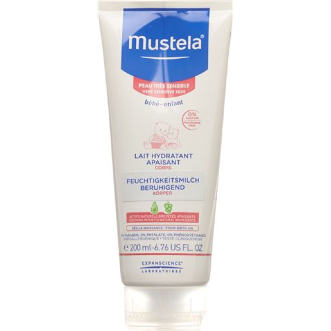 Mustela Body Milk without perfume on sensitive skin 200ml