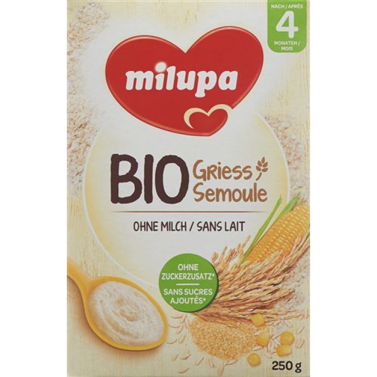 Milupa organic semolina 250 g