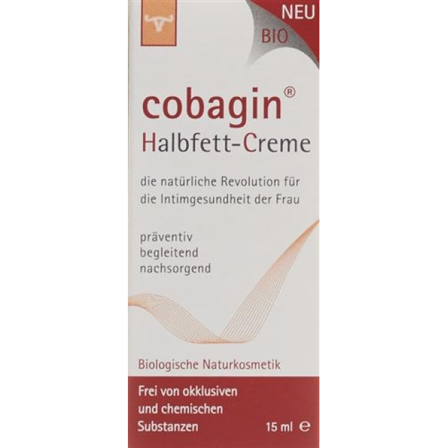 Cobagin Cream Disp 15 ml - Half-Fat Ointment for Skin Care
