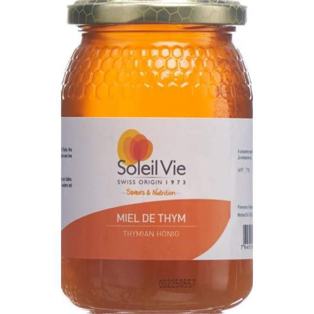 Soleil Vie Thyme Honey 100% Natural Bottle 500 g