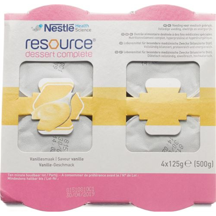 Resource vanilla dessert 4 Cup 125 g