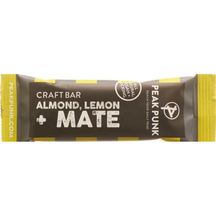 Peak Punk Bio Craft Bar Almond Lemon & Mate 38 g