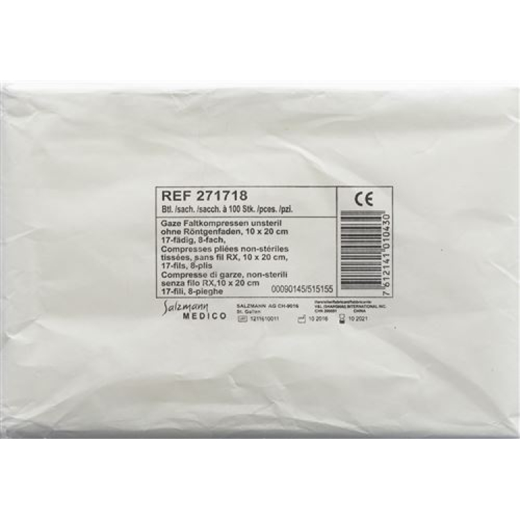 SALZMANN dobrável compr 17 fios o RX 10x20cm 8f 100 unid.