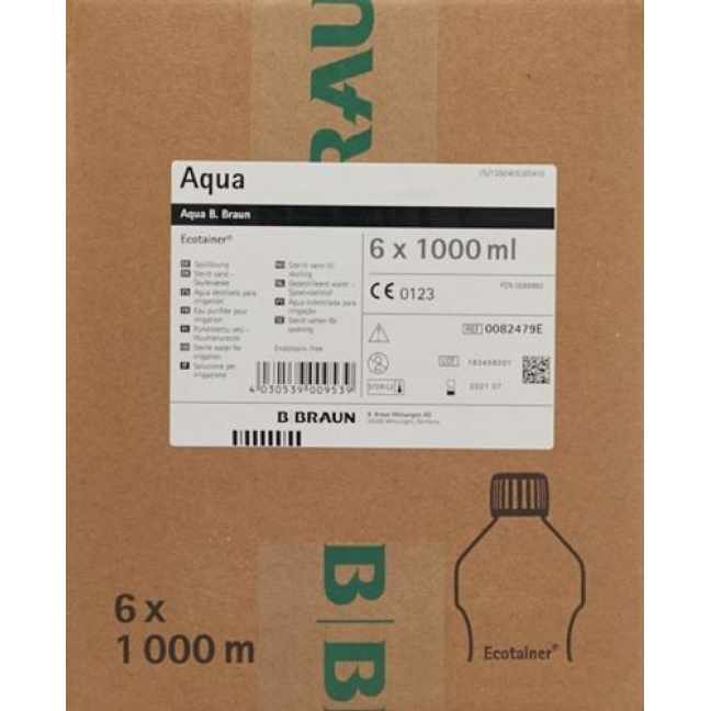Aqua Brown mažiausiai nuplaunamas Lös 6 ecotainer 1000 ml