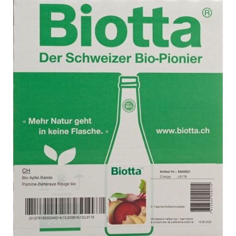 Biotta Bio apple edge 6 Fl 5 dl