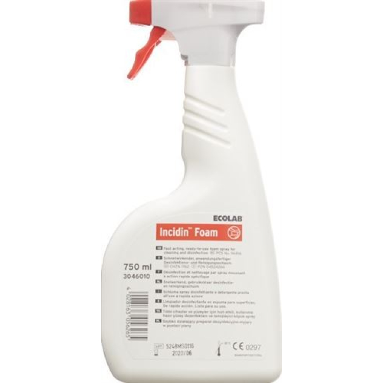 Incidin Foam ready made surface disinfectant foam 16 Fl 750 ml