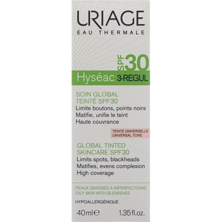 URIAGE Hyséac 3 Регул тональный SPF30 40 мл