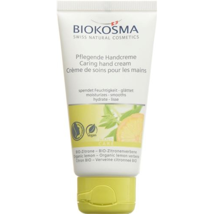 Biokosma krém na ruky bio citrón verbena and bio citrón tube 50 ml