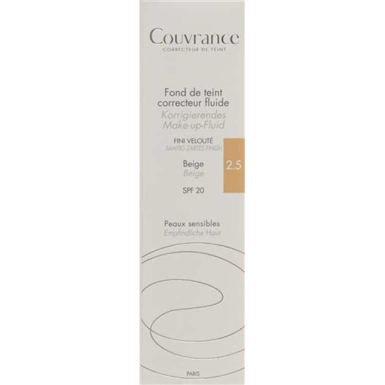 Avene Couvrance vedelik Beež 2,5 30 ml