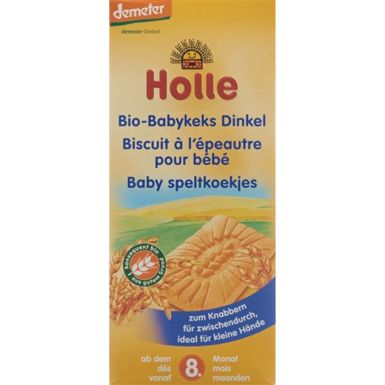 Holle Organic Spelled Babykeks 150 ក្រាម។