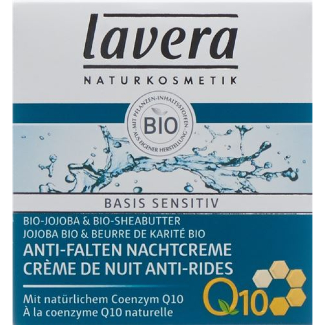 Lavera Anti-Wrinkle Night Cream Q10 base sensitive 50ml