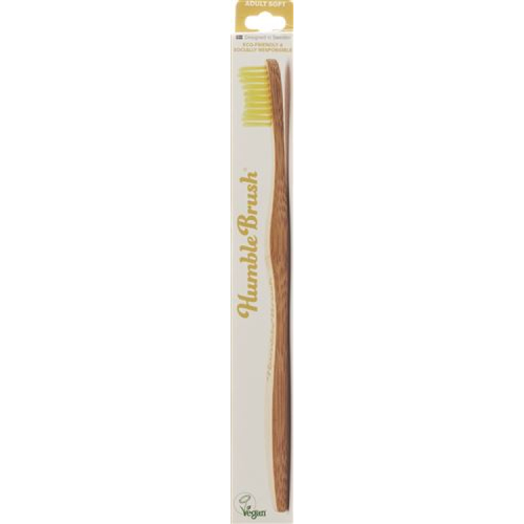 Humble Brush Toothbrush Adult Yellow